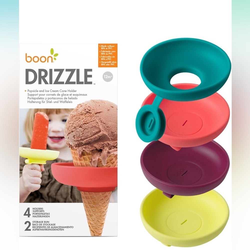 Colorful Ice Cream and Popsicle Holders set of 4 NWT and in Box